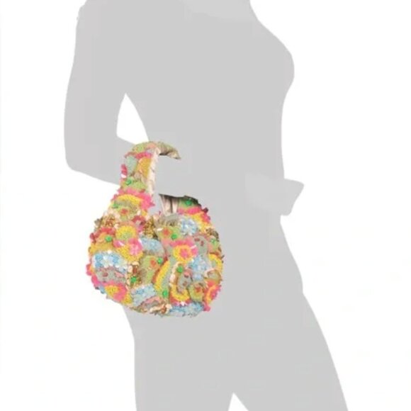 Handcrafted in India Neon Colorful Beaded Bag RARE NEW RELEASE Tik Tok Viral NWT - Picture 5 of 6